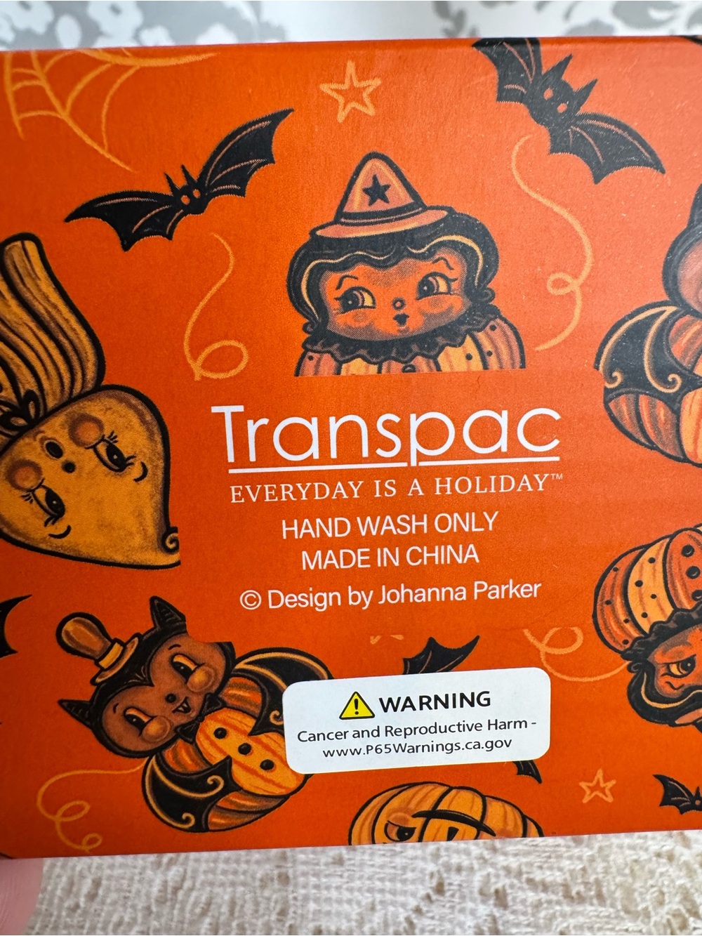 Design by Johanna Parker Halloween Mummy Salt & Pepper Shakers NIB New in Box - Picture 6 of 9
